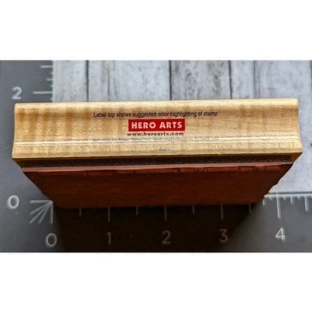 Hero Arts Tiny Flower Background Block H2136 Rubber Stamp Wood #H40